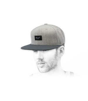 Reell grijze snapback Pitchout Cap heather light grey grey black